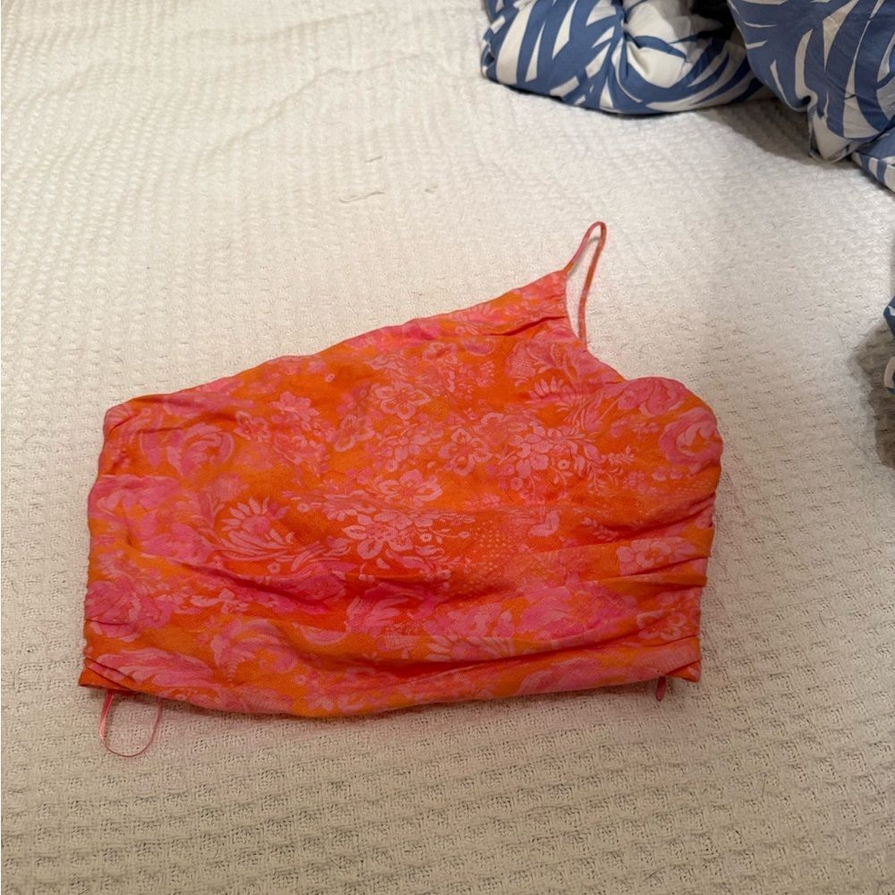 Zara Vibrant Pink and Orange Camisole